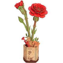 Czerwony goździk DIY - kwiaty Robotime