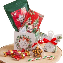 PACZKA świąteczna dla dziecka z czekoladą, herbatką