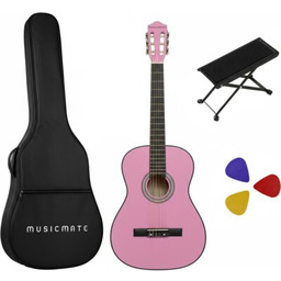 MUSICMATE Gitara klasyczna MM-G17 ClassicPink
