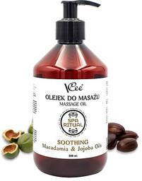 Naturalny wegański olejek do masażu VCee 500 ml