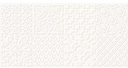 Płytka ścienna ALTERIO white patchwork structure satin 8mm