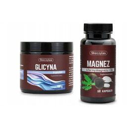 Glicyna Proszek TRYPTOFAN i Magnez 4 formy -