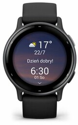 Smartwatch GARMIN vivoactive 5 42mm w kolorze grafitowym