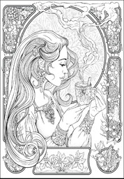 Kolorowanka w formie plakatu dla dzieci i nie