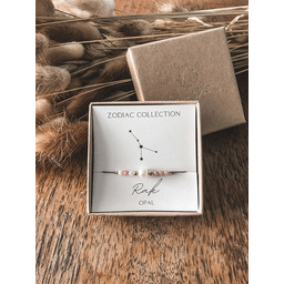 Pakamera Bransoletka znak zodiaku Rak opal