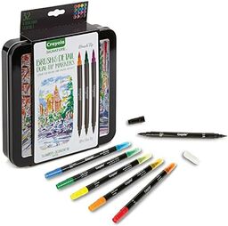 Crayola Zestaw markerów z podwójną końcówką, 16 markerów,