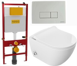 Miska WC z funkcją bidetu Rimless 51x36x32,5 cm