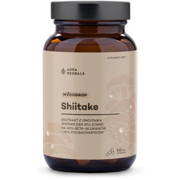 Aura Herbals Mycodrop Shiitake 30:1, 60 kaps.