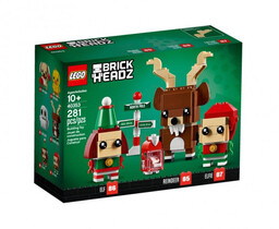 LEGO BrickHeadz, klocki Renifer, Elf i Elfka