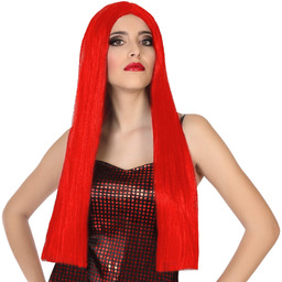 Long Haired Wig 117762 - Red