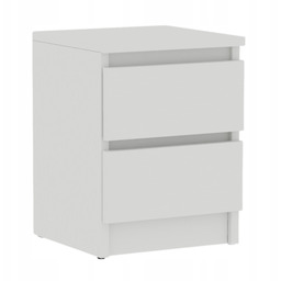 Szafka Nocna 2 Szuflady Komoda Stolik Nocny Biały