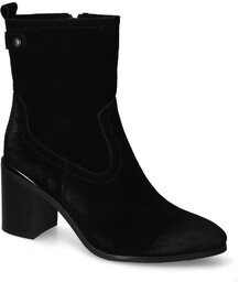 Botki Sergio Leone BT677-S Czarne zamsz