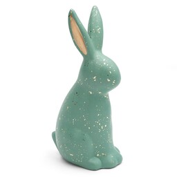 Eurofirany Figurka wielkanocna 13x9x25 24A Króliczek turkusowa ciemna