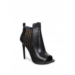 Botki Guess FLABL3 LEA09-2 czarne skórzane open toe