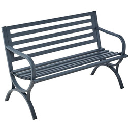 Ławka ogrodowa metalowa Simple Grey