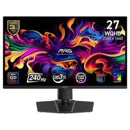 Monitor MAG 271QP QD-OLED X 24/26.5 cali/FLAT/QD-LED/WQHD/240Hz/Black