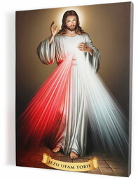 Obraz religijny z Jezusem Miłosiernym - płótno canvas