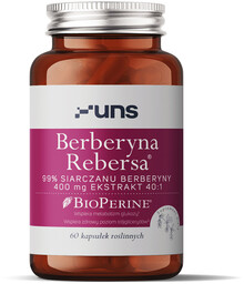 UNS Berberyna Rebersa 400mg Ekstrakt 40:1 60vegcaps
