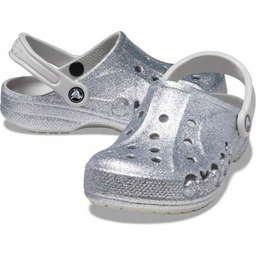 Damskie Lekkie Klapki Chodaki Crocs Baya Glitter 205925