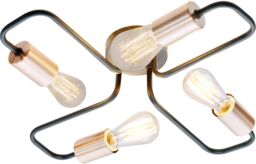 Candellux HERPE 34-66923 plafon lampa sufitowa czarna 4X60W