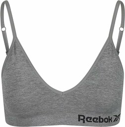 Reebok Damski top z kryształowym brzuchem, rozciągliwy, bawełniany,