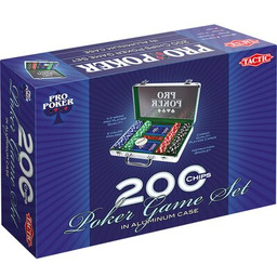 TACTIC Gra karciana Poker Pro 200 żetonów 03090
