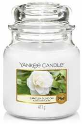 YANKEE CANDLE_Med Jar średnia świeczka zapachowa Camellia Blossom