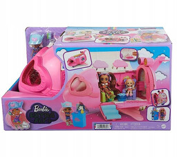 Barbie Zestaw Różowy Samolot Extra Fly Minis Akcesoriami