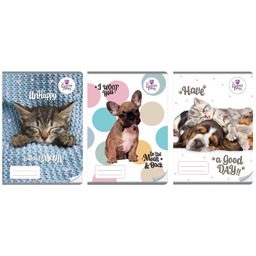 Zeszyt A4/32K kratka The sweet pets (10szt)