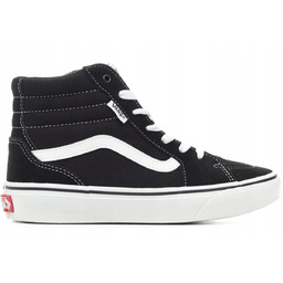 VANS FILMORE TRAMPKI DZIECIĘCE CZARNE ZE SKÓRĄ 22