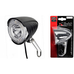 Lampa przód na dynamo X-LIGHT 1W LED 15