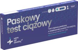 Sam się zbadaj Test ciążowy paskowy, czuły 10