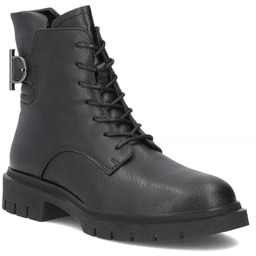 Skórzane botki damskie workery czarne Filippo DBT8018