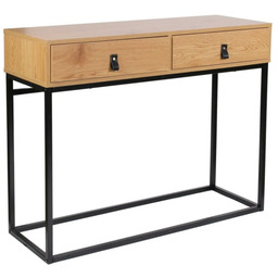 Konsola Abbott dąb/czarna