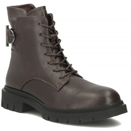 Skórzane botki damskie workery ciemny brąz Filippo DBT8018