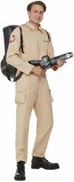 Ghostbusters Mens Costume, Jumpsuit & Inflatable Backpack, (XL)