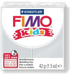 Fimo Kids, masa termoutwardzalna, modelina, jasnoszara