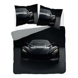 Detexpol Pościel 3D z mikrofibry z czarnym sportowym