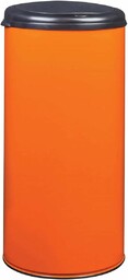 Rossignol 93729 kosz na śmieci, metal, pomarańczowy, rozmiar