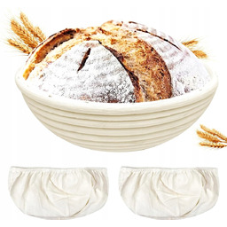 KOSZ 22 CM OKRĄGŁY RATANOWY NA PIECZYWO CHLEB