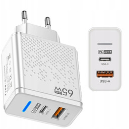 Ładowarka sieciowa Zasilacz GaN 65W Usb-c Pd Qc