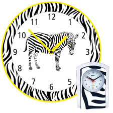 Zegar ścienny zebra + budzik gratis /Y