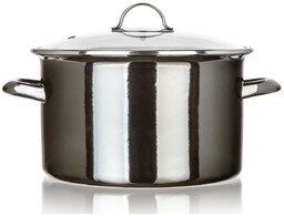 Banquet Garnek emaliowany METALLIC Black 26 cm, 6