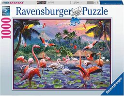 Puzzle 2D 1000 elementów: Flamingi