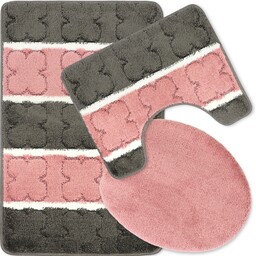 Dywanik Łazienkowy Antypoślizgowy Komplet 3 Szt 50X80 Duży