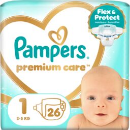 Pampers Premium Care 1 (2-5 kg), pieluchy, 26