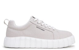 Damskie sneakersy na platformie szare