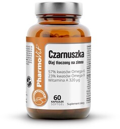 PharmoVit Czarnuszka Olej tłoczony na zimno, 60 kapsułek