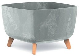 Doniczka GRACIA SQUARE BETON EFFECT 39 cm, szary