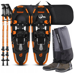 Rakiety Śniegowe Odoland Z Kijkami Trekkingowymi I Wodoodpornymi